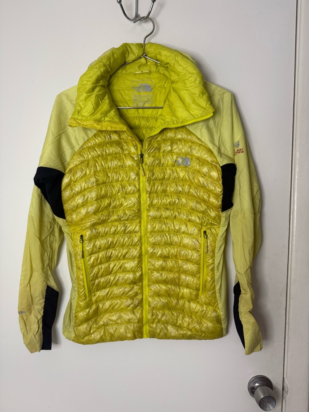 The North Face Summit series yellow 800 pertex quantum GL down jacket L